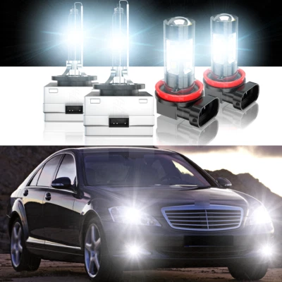 Faros LED HID de xenón D1S+H11 para Mercedes Benz W221 S550 Clase S 2007-2009 Foto 1 de 4