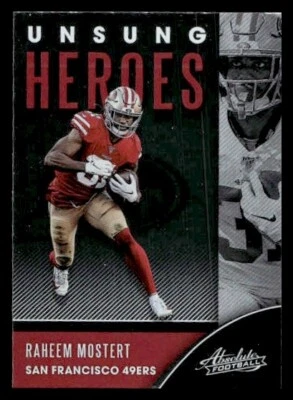 2020 Panini Absolute #UH-RM Raheem Mostert San Francisco 49ers - Image 1 of 2