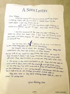 A Son;s Letter Cotton Tea Towel Taldor Made in Ireland @ W 18" x L 28" - Foto 1 di 5