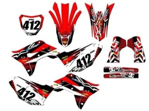 2019-2021 CRF 250 R MAYHEM Red Senge Graphics Kit Compatible with Honda - Picture 1 of 10