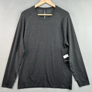Lululemon Metal Vent Tech Long-Sleeve Shirt Medium Graphite Grey Black - Picture 1 of 9