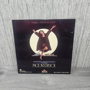 Moonstruck Laserdisc 1994 Letterbox Widescreen Laser Disc LD Cher Nicolas Cage - Imagen 1 de 2