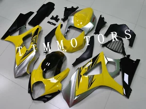 Kit de carenado de carrocería de molde de inyección ABS amarillo plateado para GSXR1000 07-08 - Imagen 1 de 8