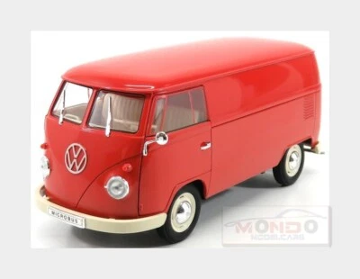 1:18 WELLY Volkswagen T1 Van 1963 Red WE18053R - Photo 1/2