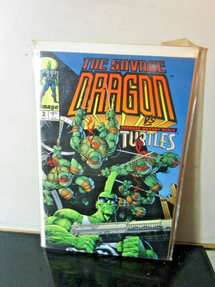 SAVAGE DRAGON #2 (1993) IMAGE TMNT TEENAGE MUTANT NINJA TURTLES  - Image 1 of 1