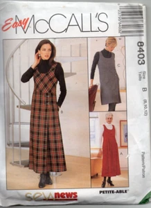 McCALL'S 8403 SEWING PATTERN JUMPER SIZE 8-10-12 uncut - Picture 1 of 1