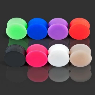 Plug Flesh Tunnel Silikon Retainer Hider Ohr Piercing 4-20mm Z29 - Bild 1 von 3