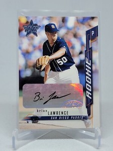 2001 Leaf Rookies & Stars Auto Brian Lawrence #197 Rookie Auto RC E1A