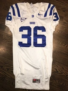 Game Worn Duke Blue Devils Football Jersey Used Nike #36 Size L - Picture 1 of 2