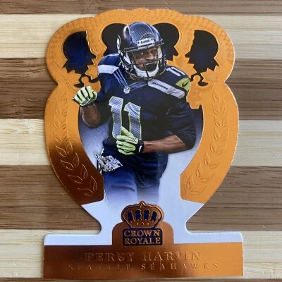 2014 Crown Royale PERCY HARVIN Seattle Seahawks Bronze Die Cut # 54 - Image 1 of 4