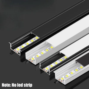 10Pcs 3.3ft Each LED Aluminum Profile Channel Holder with Cover for LED Strip - Picture 1 of 89