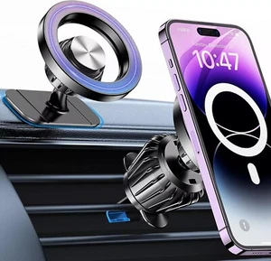 for Magsafe Car Mount【20 Strong Magnets】Magnetic Phone Holder Black - Picture 1 of 9