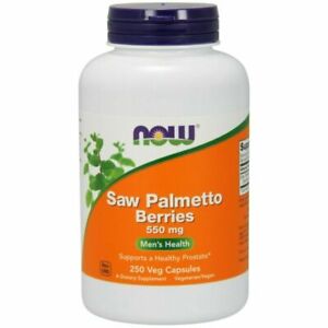 NOW Foods Saw Palmetto Berries 550mg Capsules - 250 Count