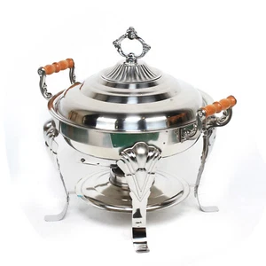 Edelstahl Warmhaltebehälter Chafing Dish Speisenwärmer Wärmebehälter Food Warmer - Bild 1 von 11