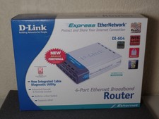 New Opened D-Link Express EtherNetwork 4-Port Ethernet Broadband Router DI-604