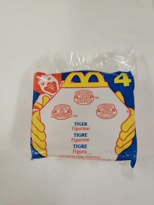 New McDonalds Happy Meal Toy Littlest Pet Shop #4 White & Pink Tiger SEALED 1995 - Image 1 of 2