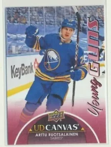 2021-22 Upper Deck Series 1 Canvas Young Guns C119 Arttu Ruotsalainen Sabres - Picture 1 of 1