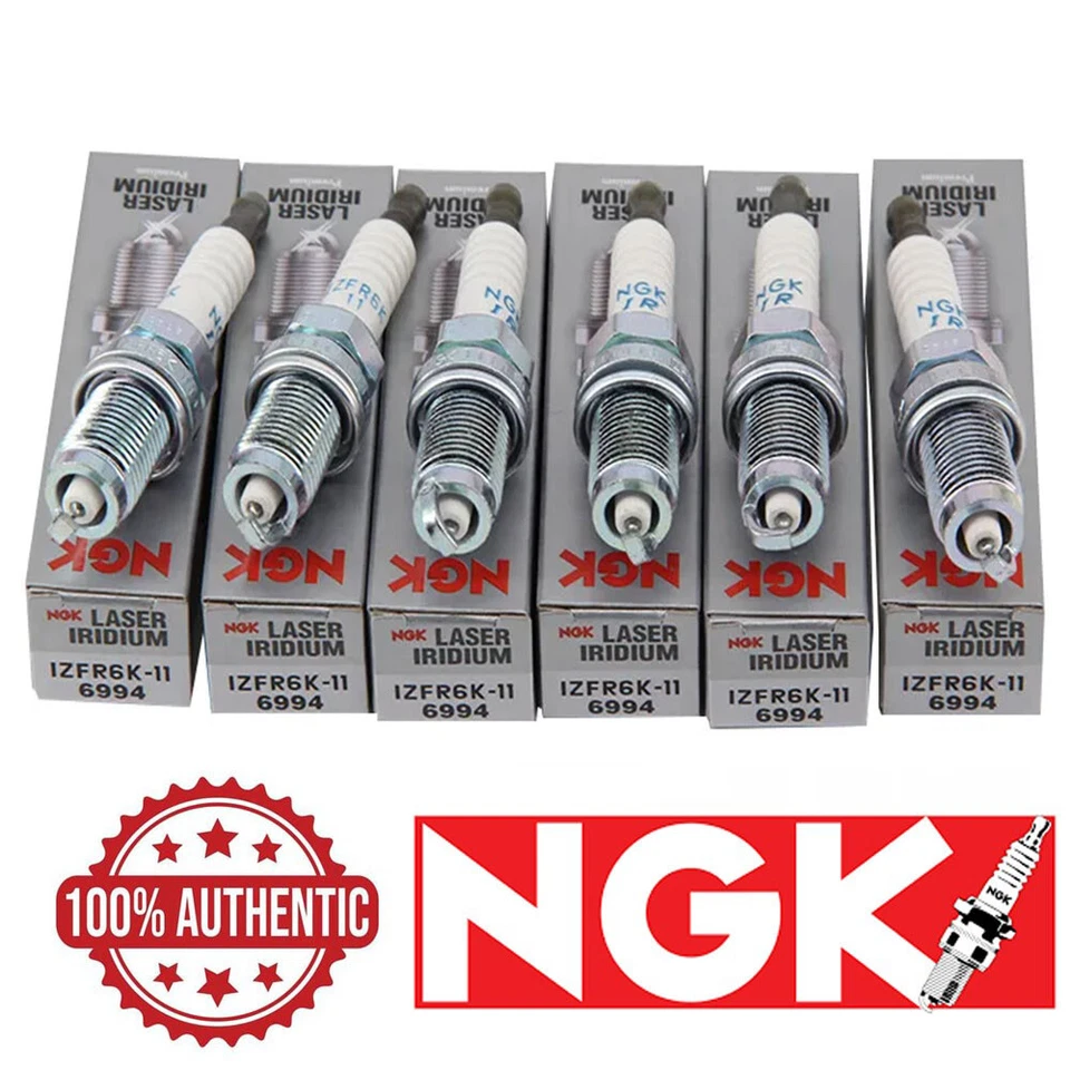 6-PC NGK Laser Iridium Spark Plug Set OEM for Acura/Honda V6-Accord,MDX,TL,RL,CL - Image 1 of 1