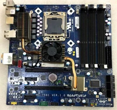 For Dell Alienware Aurora Motherboard X58 LGA1366 Ms-7591 CN-04VWF2  4VWF2 - Image 1 of 3