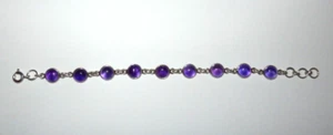 Beautiful silver and amethyst bracelet - Picture 1 of 2