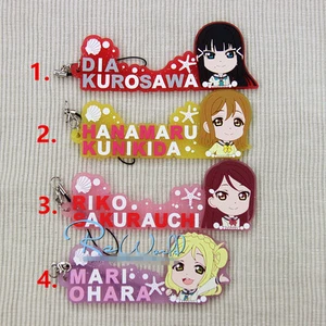 T129 Hot Anime Lovelive Love Live! Gummi Schlüsselanhänger Schlüsselring selten Riemen Cosplay - Bild 1 von 1