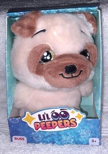 Mini Peluche Russ Li'L Peepers PUG Perro 4" Nuevo - Imagen 1 de 2