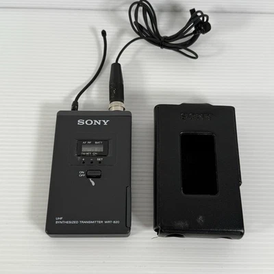 Sony WRT-820A UHF Synthesized Mic Transmitter 68 794.125-805.875MHz/Lavalier - Image 1 of 4