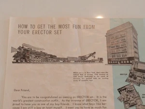 A Copy of the letter A. C. Gilbert put in every Erector Set - Picture 1 of 2