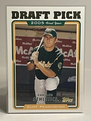 2005 Baseball Topps U&H Cliff Pennington Oakland Athletics #UH319 DP RC - Image 1 of 2