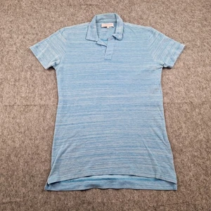 Orlebar Brown Shirt Mens Medium Blue Tailored Fit Resort Polo Summer Portugal - Picture 1 of 9