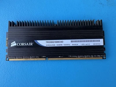 Corsair PC3-12800 2 GB DIMM 1600 MHz DDR3 SDRAM Memory (TR3X6G1600C8D) - Image 1 of 2