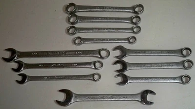 LOT  Vintage WILLIAMS Superrench Double Box End, Closed & Combination Wrenches - Image 1 of 4