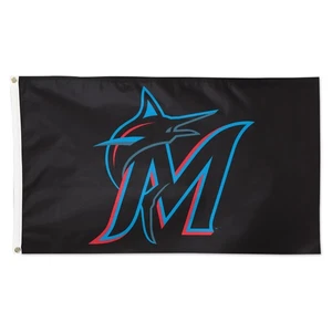 WinCraft Miami Marlins 3' x 5' Primary Logo Single-Sided Flag - Picture 1 of 1