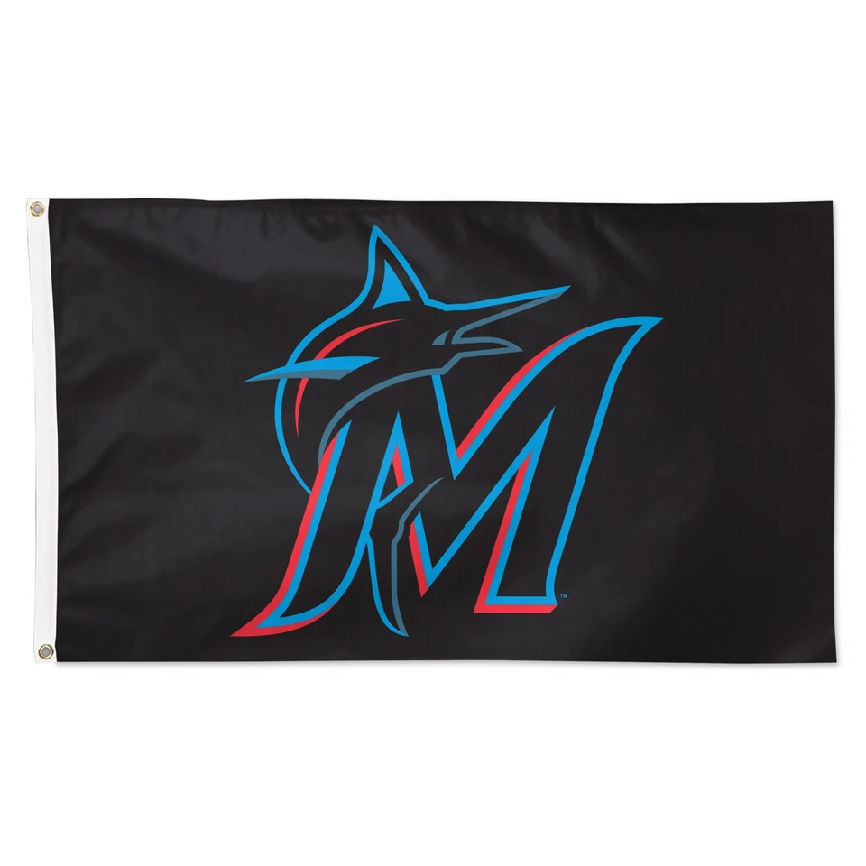 WinCraft Miami Marlins 3' x 5' Primary Logo Single-Sided Flag - Image 1 of 1