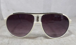 Vintage Carrera Champion Style Sonnenbrille Markenlos Weiß No Name - Bild 1 von 8