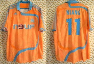 Maillot Olympique Marseille 2007 Niang #11 UEFA Adidas OM Neuf Telecom - XL - Photo 1/4