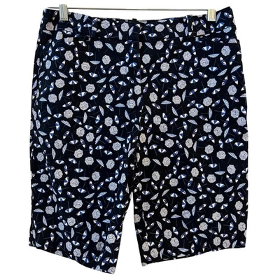 Pantalones cortos Talbots para mujer talla 6 azul marino blanco azul playa estampado sombrilla Foto 1 de 4