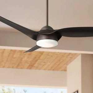 54" Casa Vieja Sierra Emperial Bronze Damp LED Ceiling Fan with Remote - Picture 1 of 8