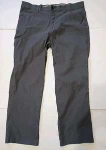 Orvis Trek Pants Mens 40x30 Gray Nylon Stretch Tech Performance Straight Leg - Picture 1 of 8
