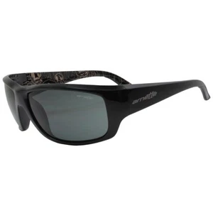 Arnette AN 4166 211387 Cheat Sheet Shiny Black Dark Grey Lens Mens Sunglasses . - Picture 1 of 5