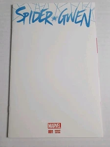 Spider-Gwen #1 boceto en blanco variante cómic primera impresión marvel 2015 - Imagen 1 de 7