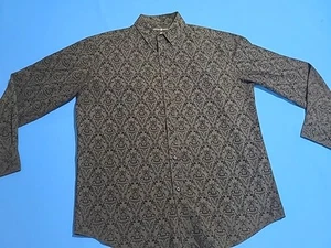 Beverly Hills Polo Club Black Long Sleeve Button Down Shirt Size Large - Picture 1 of 10