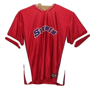 Majestic Hardwood Classics Sz 2XL NBA Philadelphia 76ers Sixers Warm Up Jersey - Picture 1 of 8