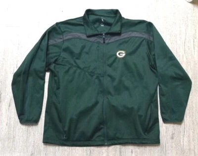 Chaqueta Pullover De Colección NFL Green Bay Packers Para Hombres Talla XL Cuarto Cremallera Polar Foto 1 de 4