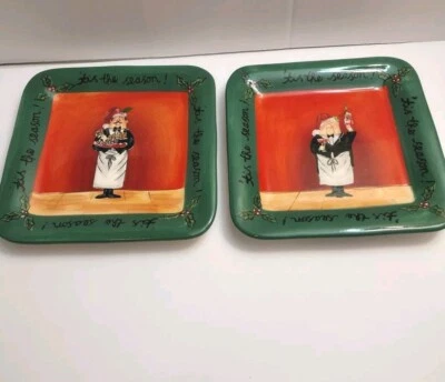 Platos de Navidad certificados International Tis The Season camarero Tracy Flickinger  Foto 1 de 4