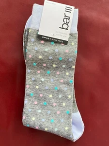 Calcetines de vestir $10 Bar III | 1 par | lunares pastel | calcetín zapato 7-12 10-13 - Imagen 1 de 8