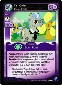 My Little Pony CCG Tall Order Council Colt F Card - Picture 1 of 2