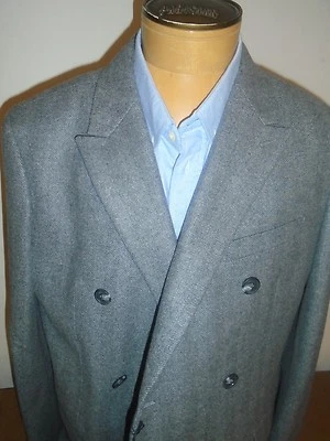 Jack Spade Kempton Wool Blend Charcoal Gray Herringbone Topcoat NWT 46 $998 - Image 1 of 4