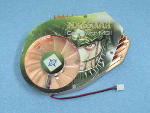 New MSI NX6600GT-VTD128 VGA Graphics Card Cooler Cooling Fan Heatsink 2Pin F02 - Picture 1 of 3
