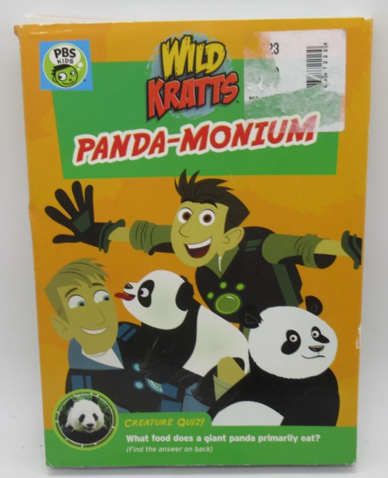 WILD KRATTS: PANDA-MONIUM ANIMATED DVD, 4 WILD ADVENTURE EPISODES, PBS KIDS, WS - Image 1 of 2